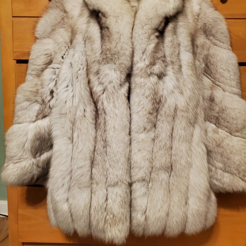 Fox Fur Coat Like New Size Medium